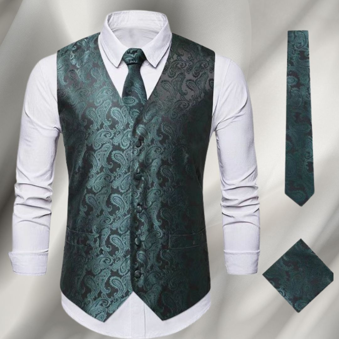 Axel | Vintage West | Stilvolle Ferien Weste für Herren mit langen Ärmeln