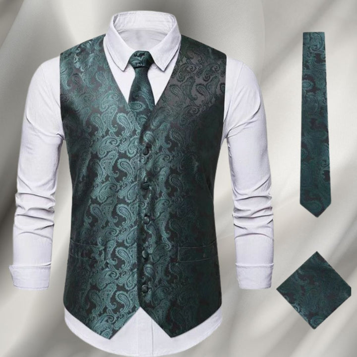 Axel | Vintage West | Stilvolle Ferien Weste für Herren mit langen Ärmeln