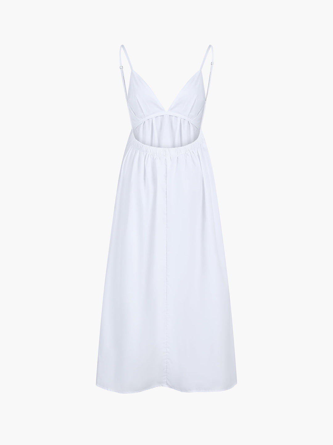 Damen Midikleid, ärmellos, mit V-Ausschnitt