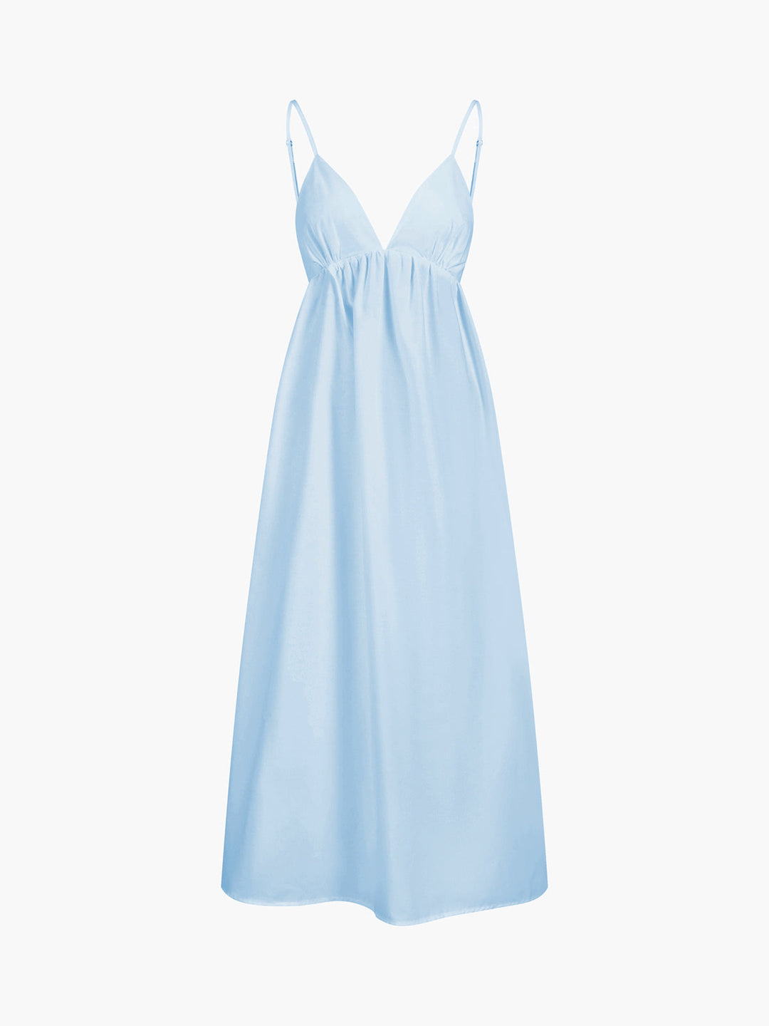 Damen Midikleid, ärmellos, mit V-Ausschnitt