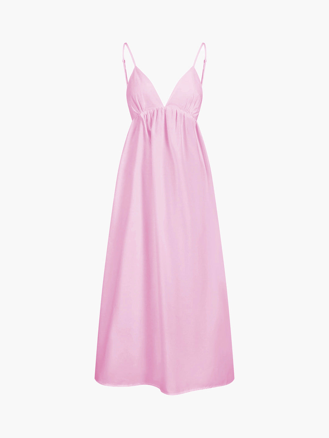 Damen Midikleid, ärmellos, mit V-Ausschnitt