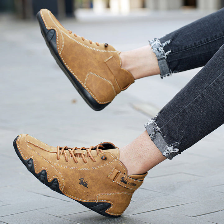 Daniele | Ultra Bequeme Antirutsch Barfußschuhe aus echtem für Herren