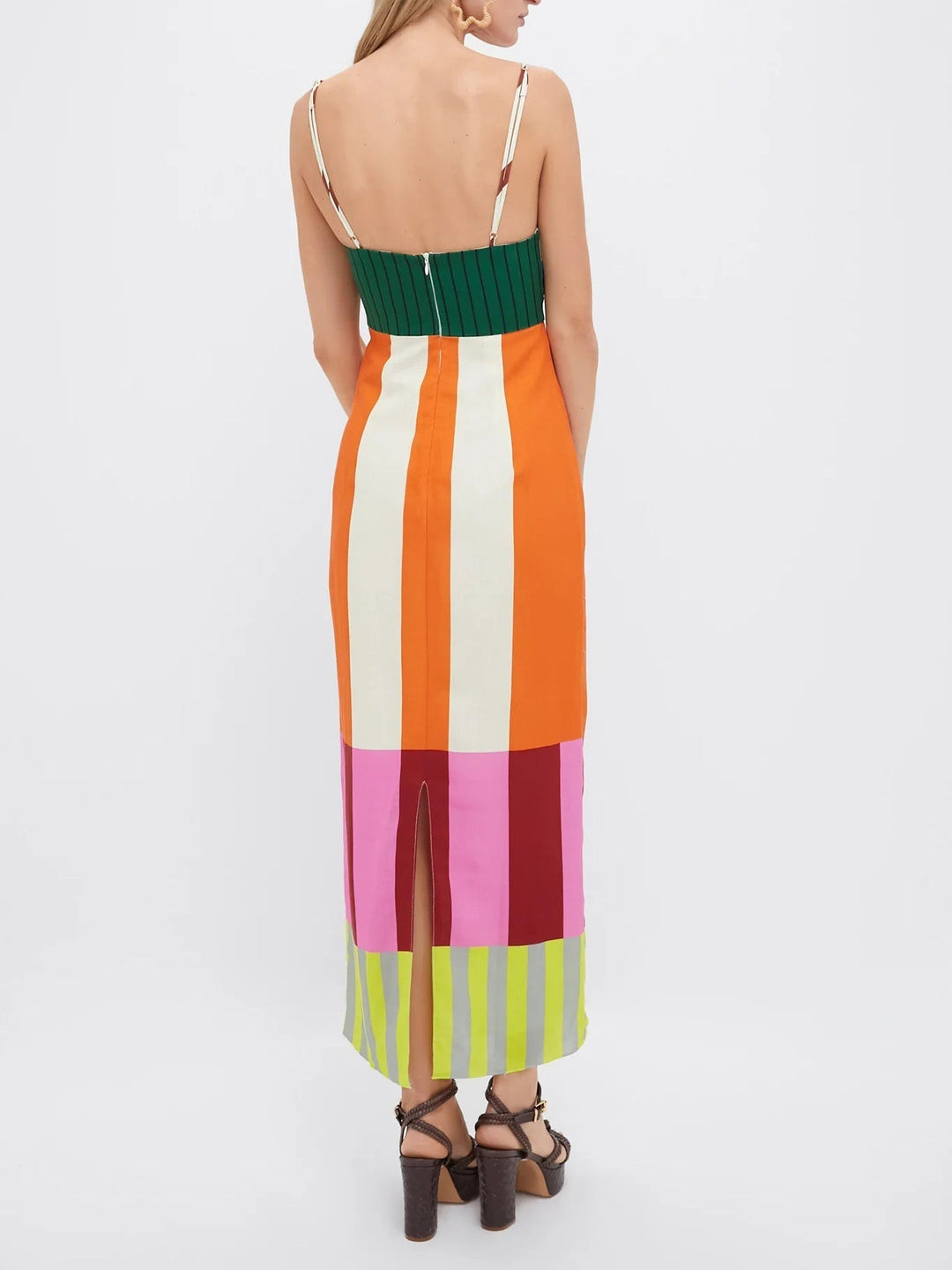 Nova | Damen Gestreiftes Maxikleid