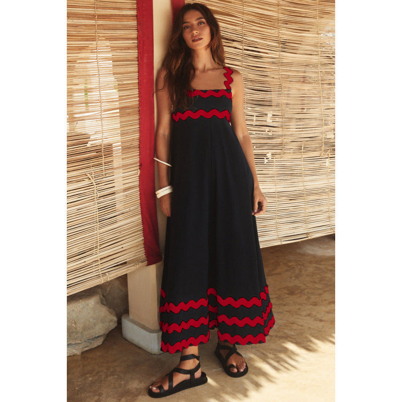Klara | Damen Maxikleid mit eckigem Ausschnitt, ärmellos