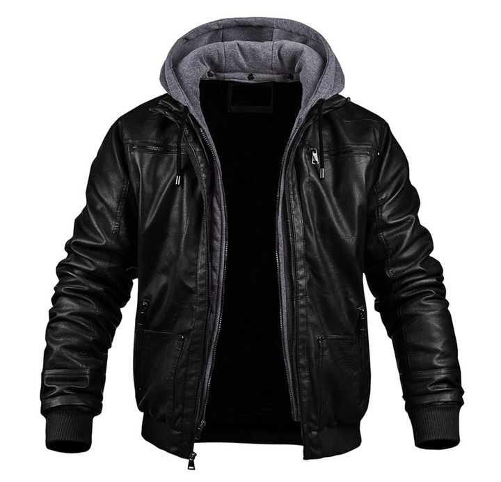 Stylische Premium Winterjacke für Herren mit Kapuze und langen Ärmeln
