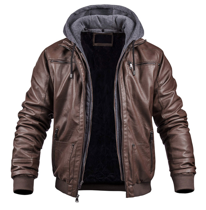 Stylische Premium Winterjacke für Herren mit Kapuze und langen Ärmeln