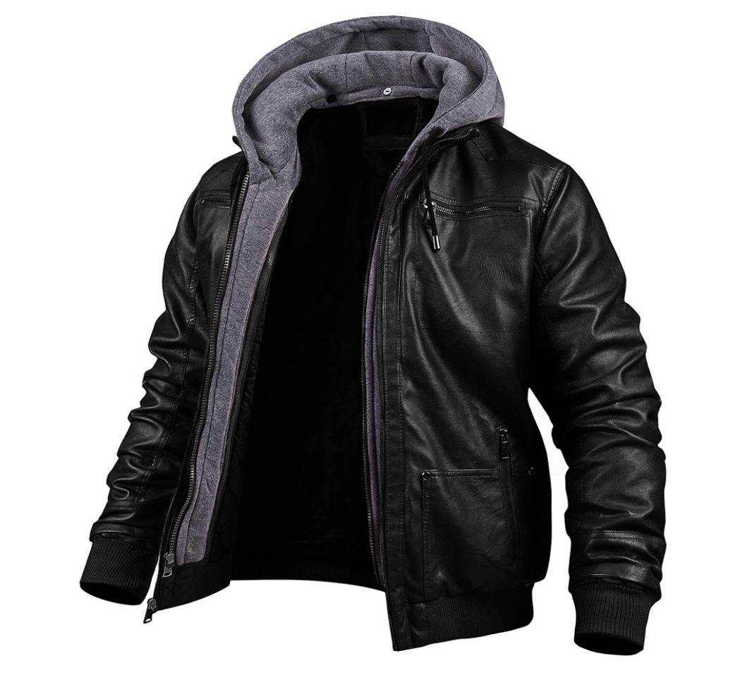 Stylische Premium Winterjacke für Herren mit Kapuze und langen Ärmeln