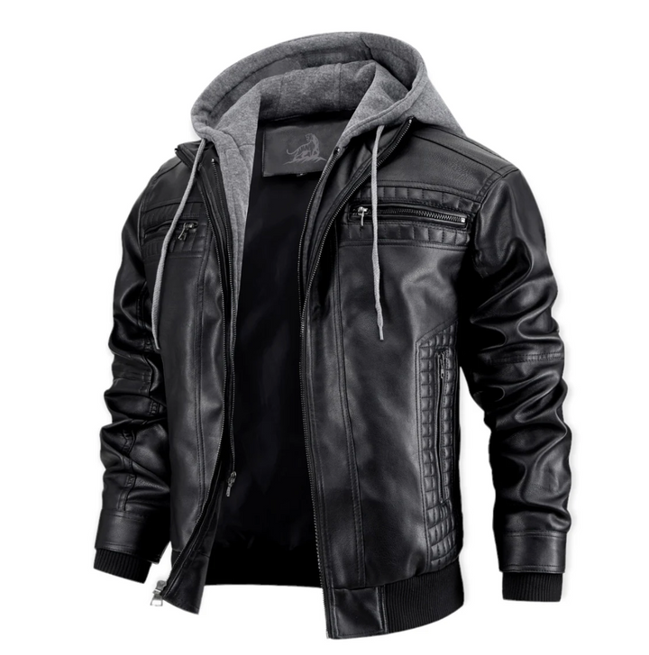 Legacy Leather | Jacke für Herren mit Kapuze und langen Ärmeln