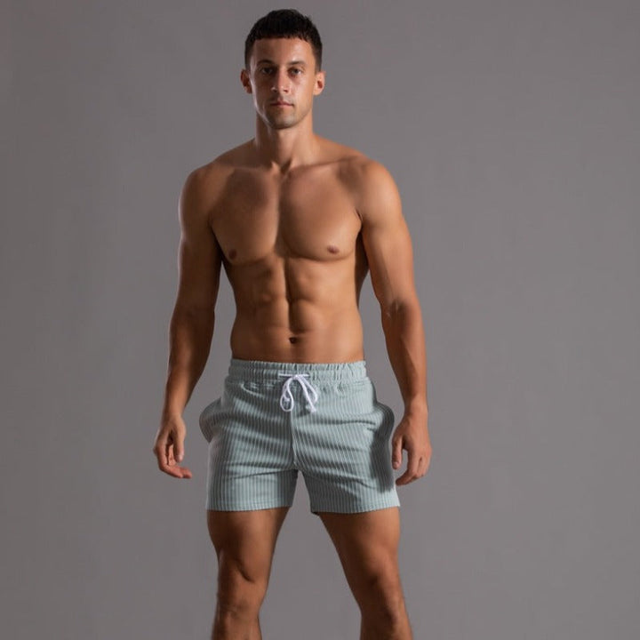 Orion | Gestreifte Shorts für Herren mit schmaler Passform und mittlerem Bund