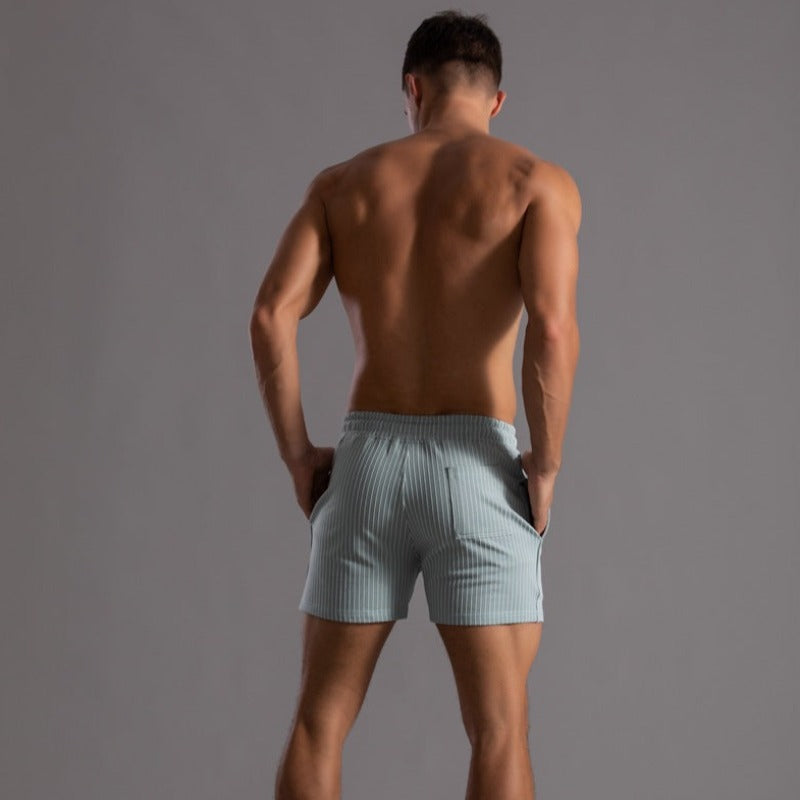 Orion | Gestreifte Shorts für Herren mit schmaler Passform und mittlerem Bund