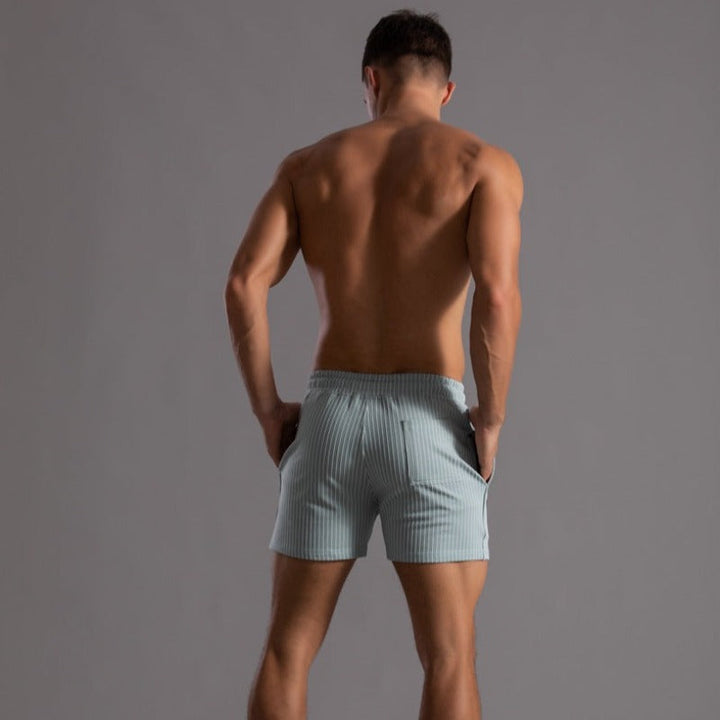 Orion | Gestreifte Shorts für Herren mit schmaler Passform und mittlerem Bund