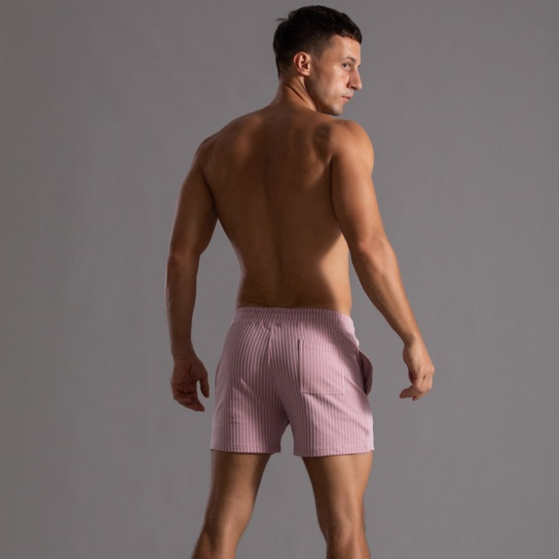 Orion | Gestreifte Shorts für Herren mit schmaler Passform und mittlerem Bund
