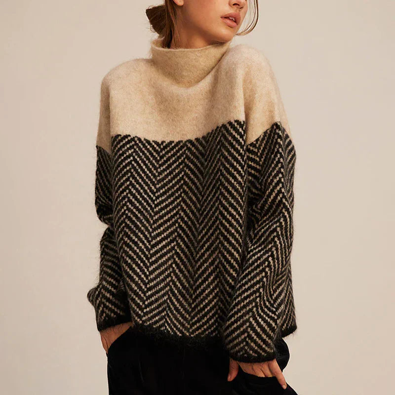 Eleanor | Rollkragenpullover für Damen mit langen Ärmeln