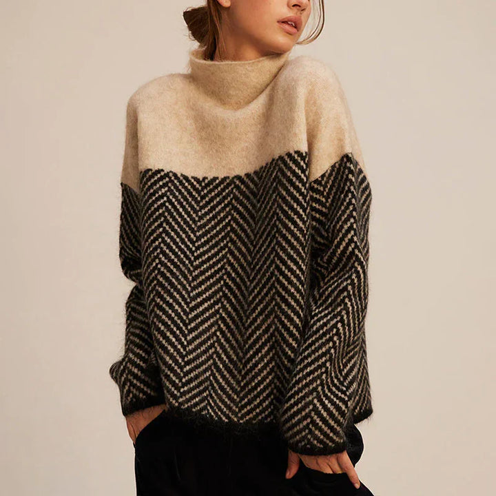 Eleanor | Rollkragenpullover für Damen mit langen Ärmeln