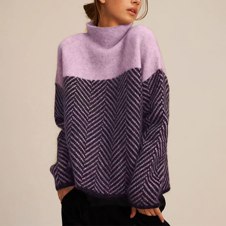Eleanor | Rollkragenpullover für Damen mit langen Ärmeln