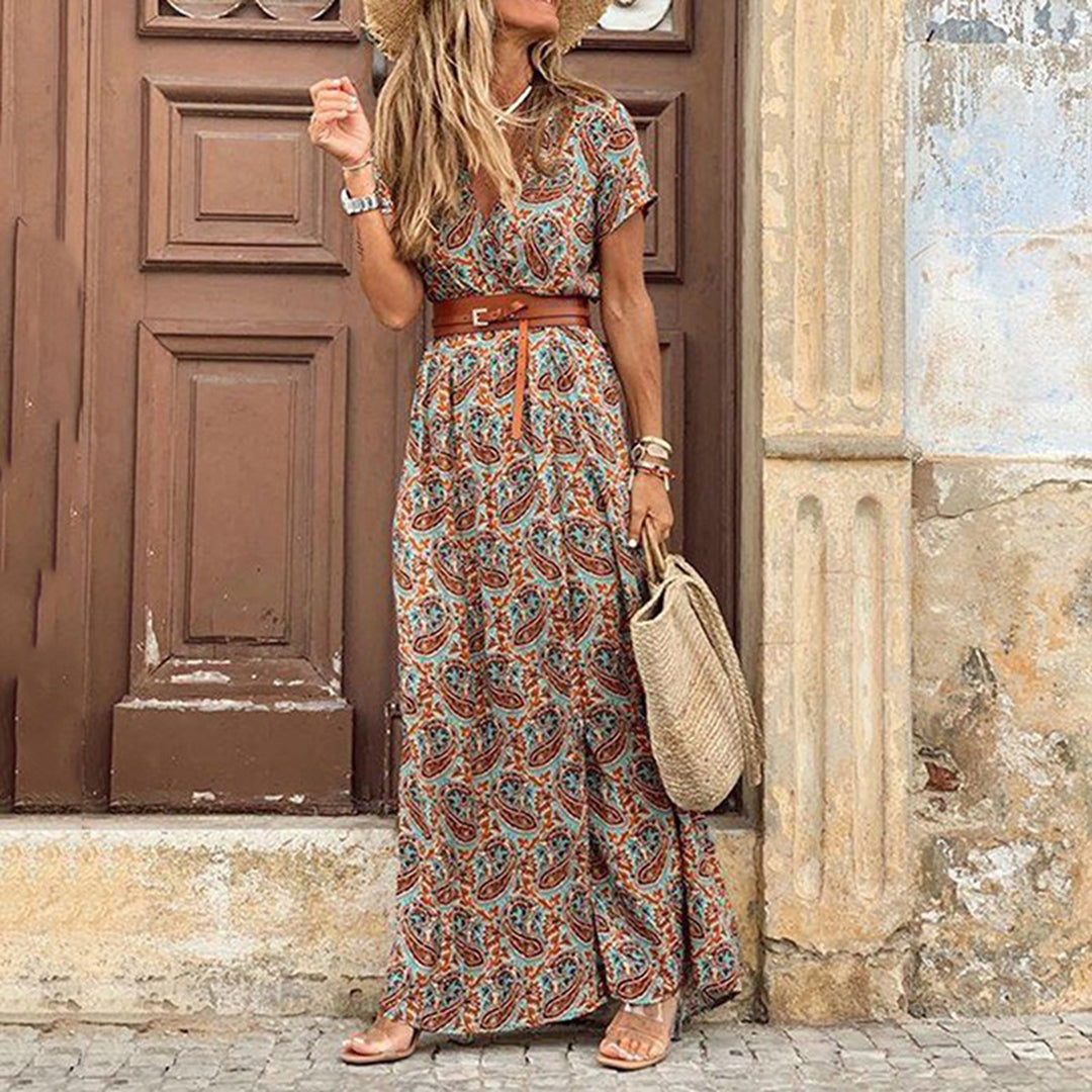 Luz | Elegantes und stilvolles Maxikleid im Boho-Stil für Damen