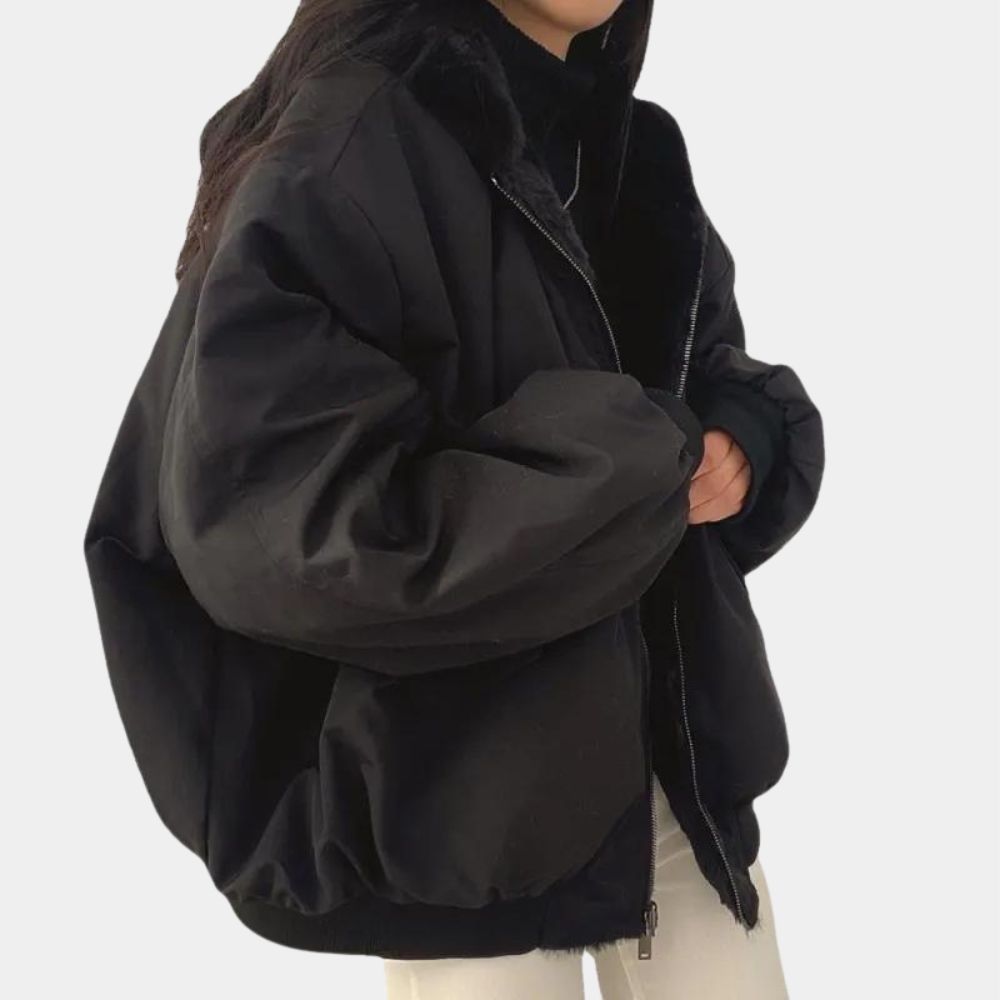 Elena | Damen Winterjacke mit Taschen und Kapuze
