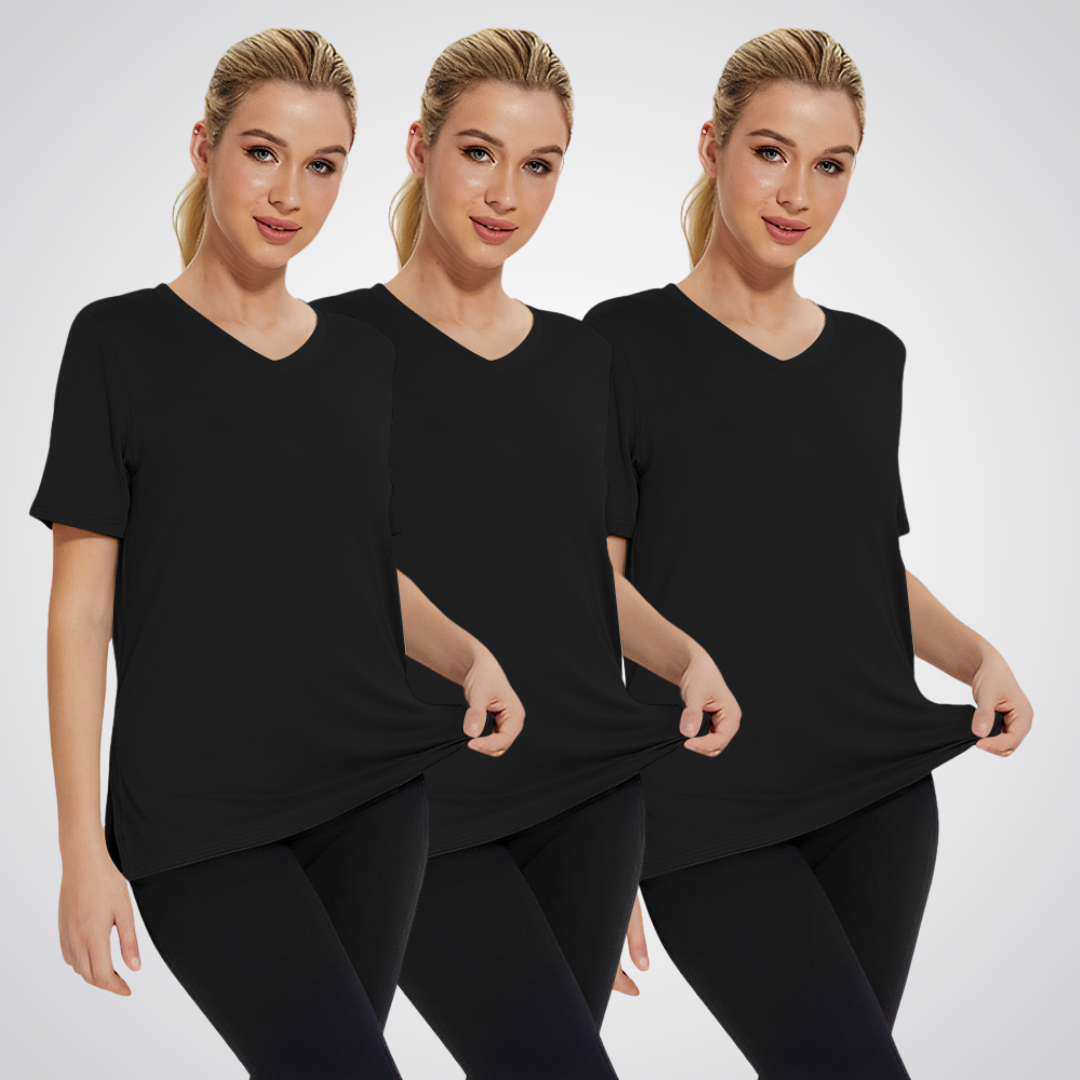 Selena | Lässiges, lockeres T-Shirt (3er-Pack) für Damen