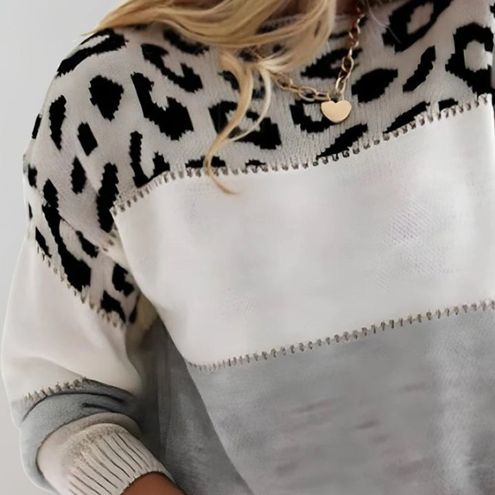 Cherry | Trendiger, schicker gemusterter Pullover für Damen