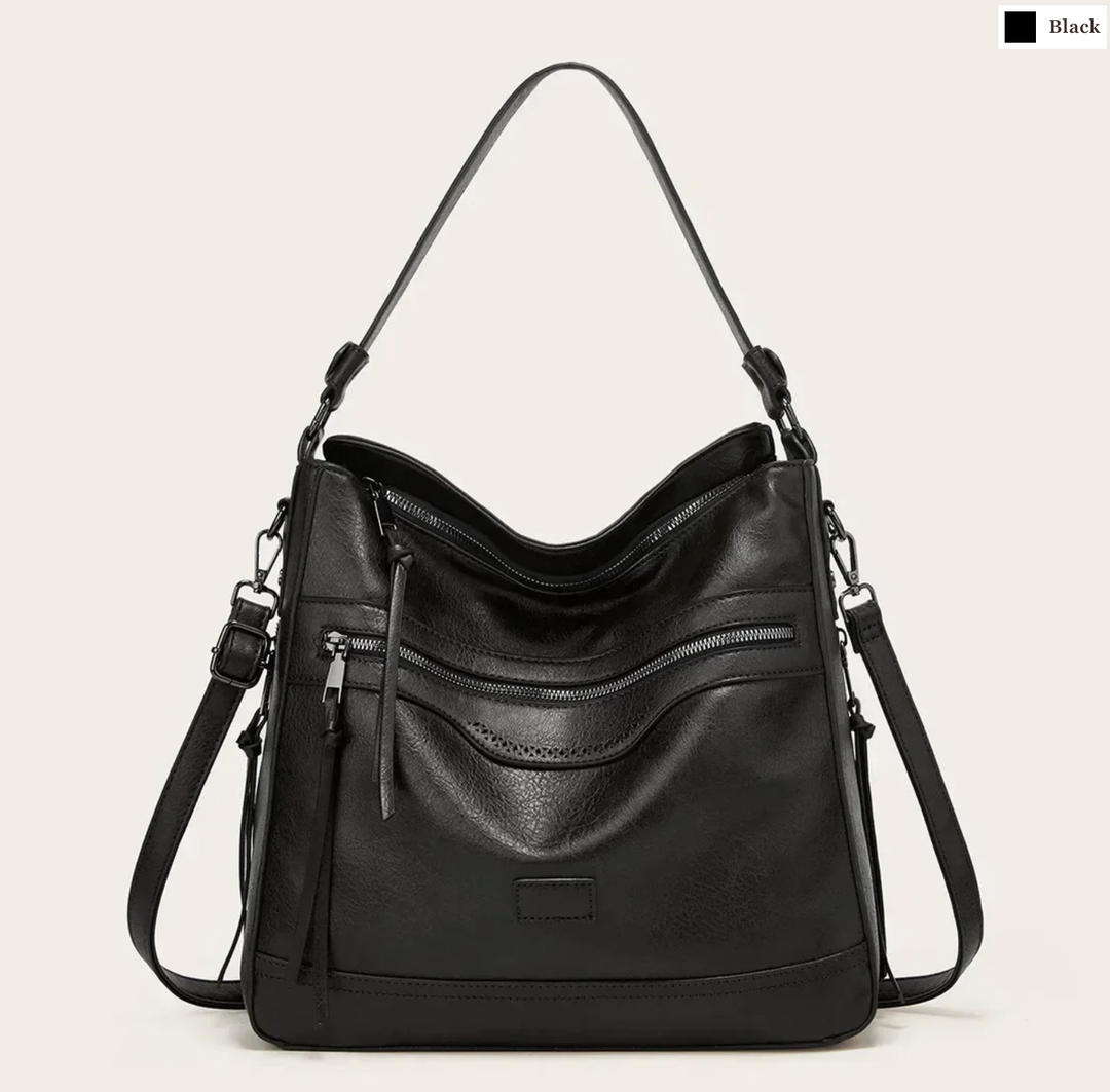 Malbjørg | Elegante Schultertasche für Damen mit wellenförmigem Design