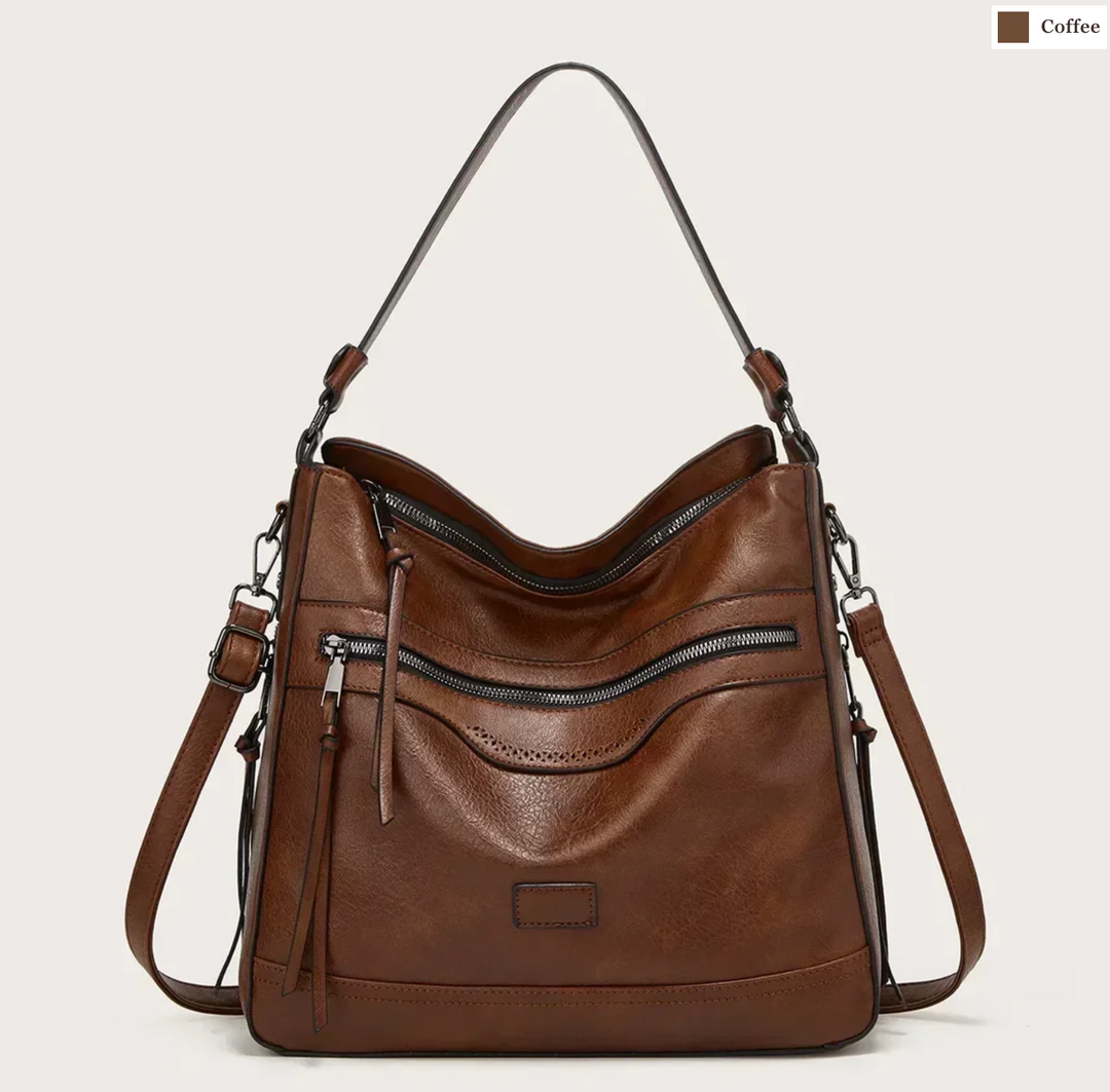 Malbjørg | Elegante Schultertasche für Damen mit wellenförmigem Design