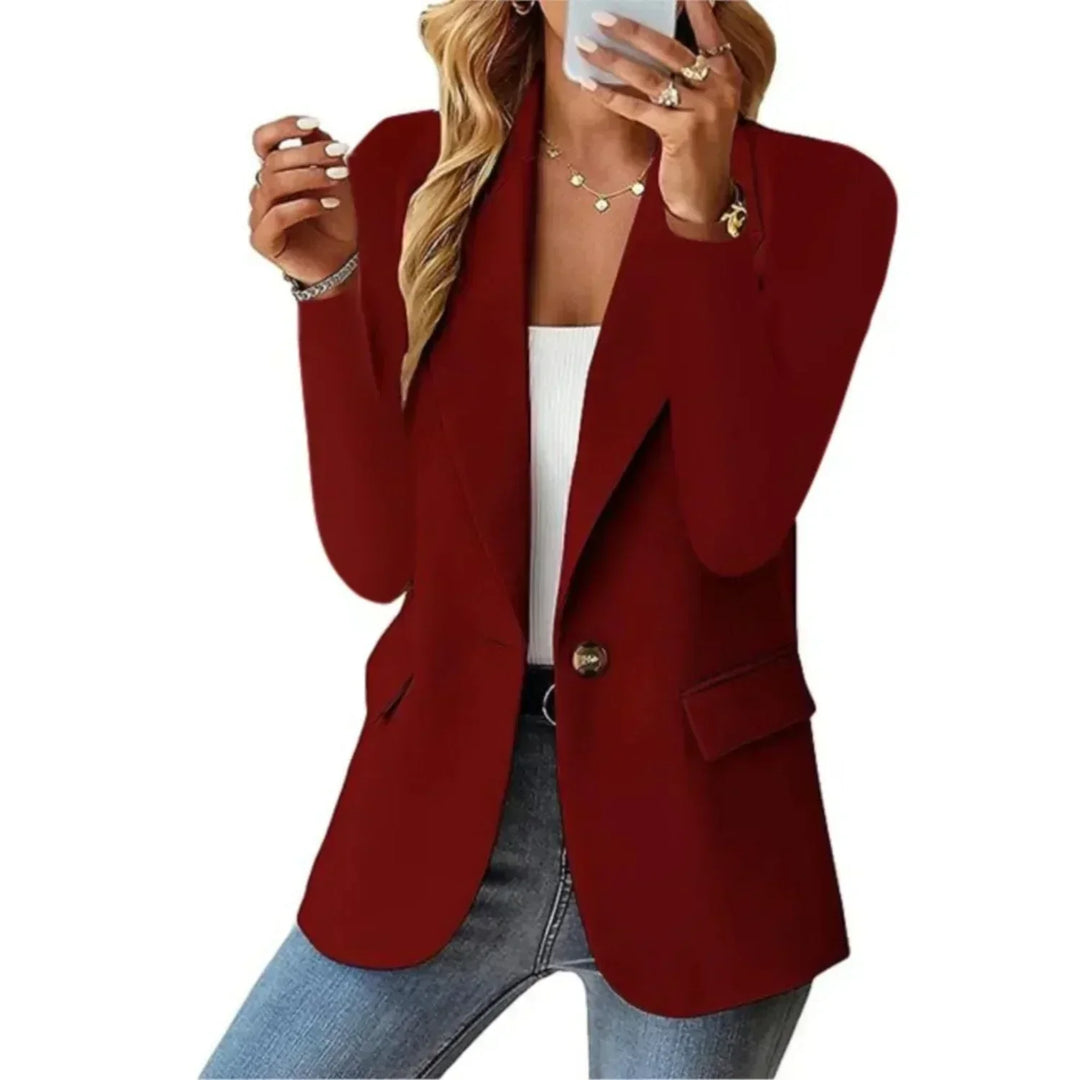 Evie | Premium Blazer für Damen mit V-Ausschnitt und langen Ärmeln