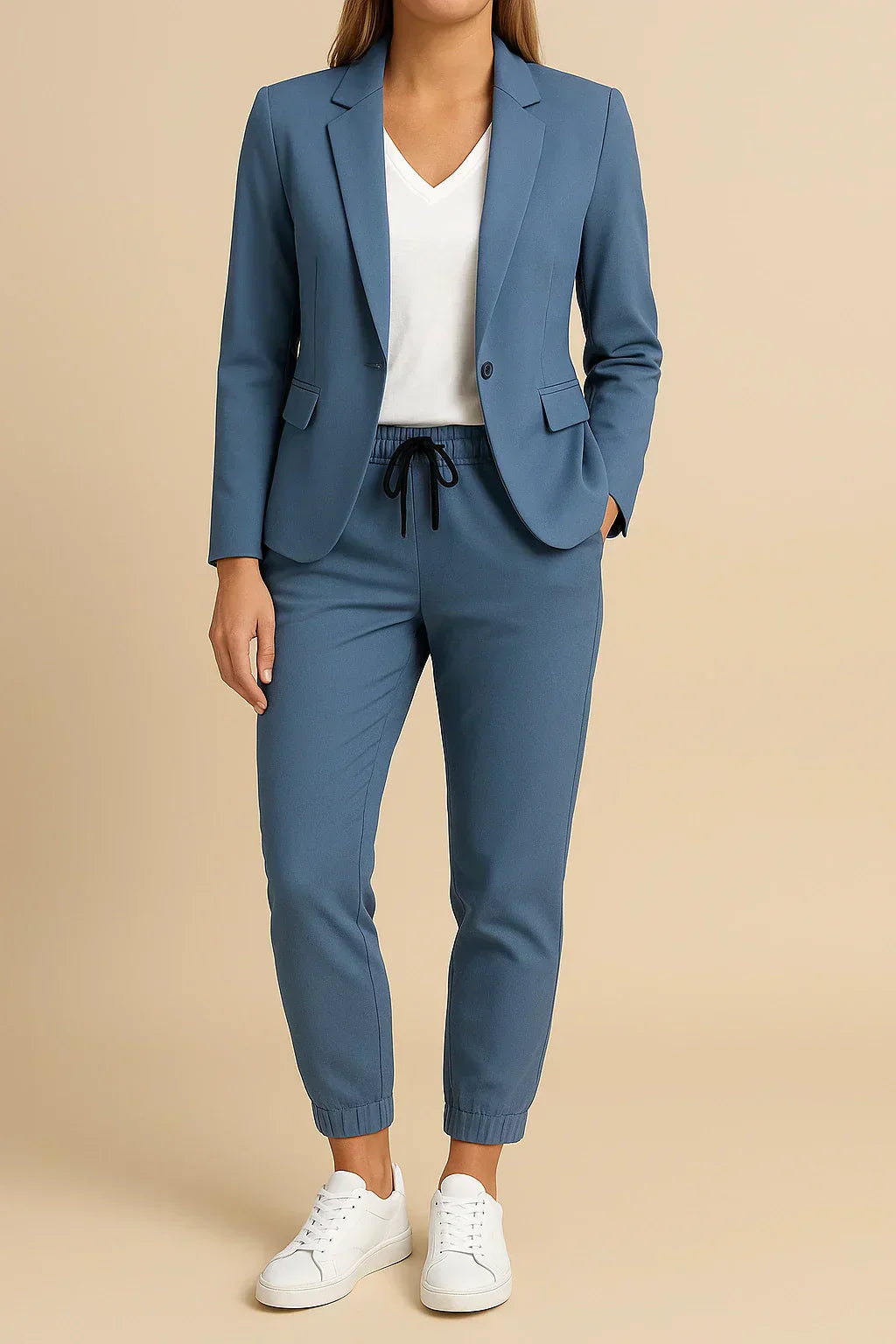 Valentina | Eleganter Damenanzug für Damen mit schmaler Passform und hohem Bund