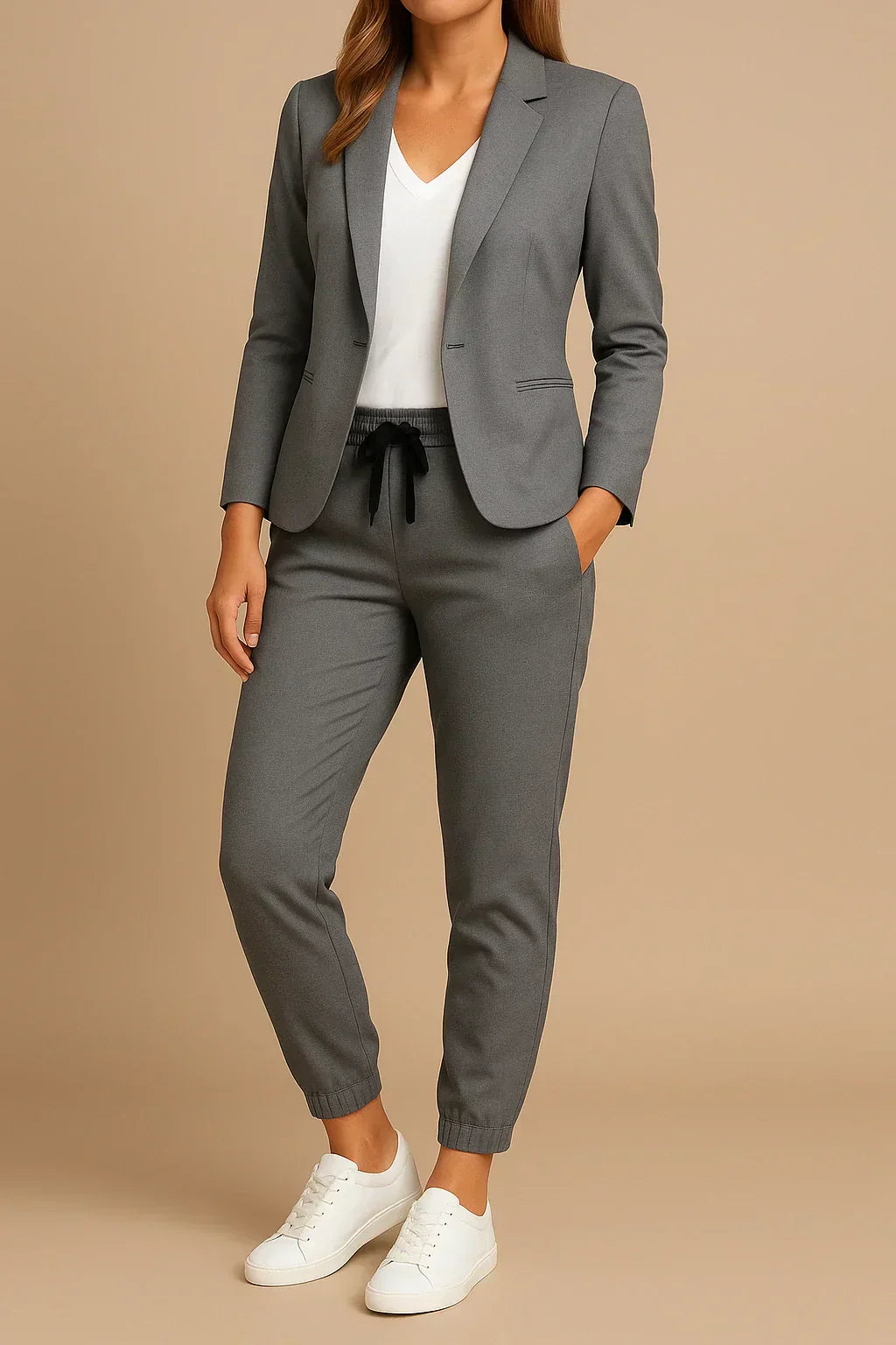 Valentina | Eleganter Damenanzug für Damen mit schmaler Passform und hohem Bund