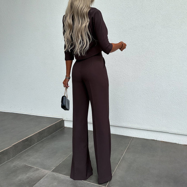 Chloe | Elegantes Zweiteiliges Set für Damen mit Rundhalsausschnitt