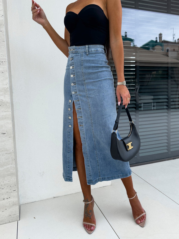 Chiara | Modischer, figurbetonter Jeansrock für Damen