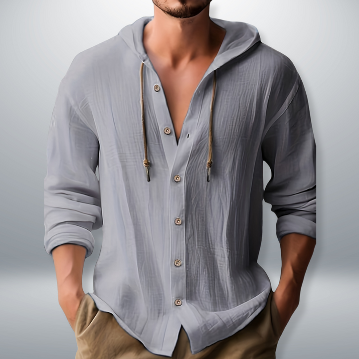 Kevin | Lässiges Kapuzenshirt für Herren mit langen Ärmeln