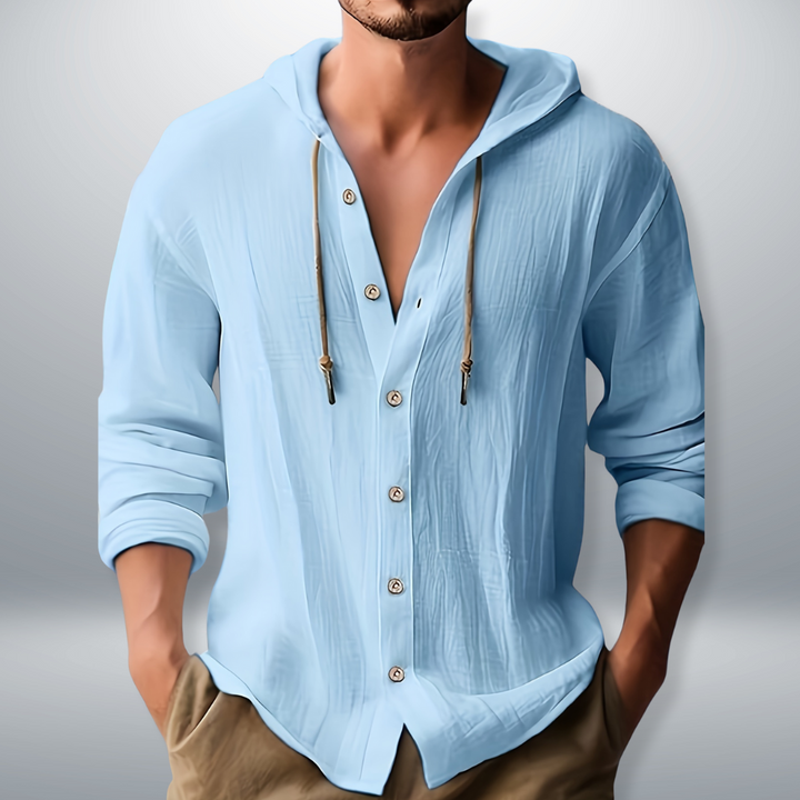Kevin | Lässiges Kapuzenshirt für Herren mit langen Ärmeln