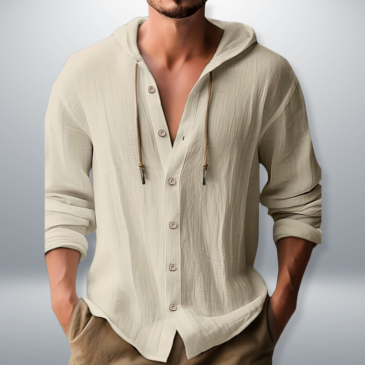 Kevin | Lässiges Kapuzenshirt für Herren mit langen Ärmeln