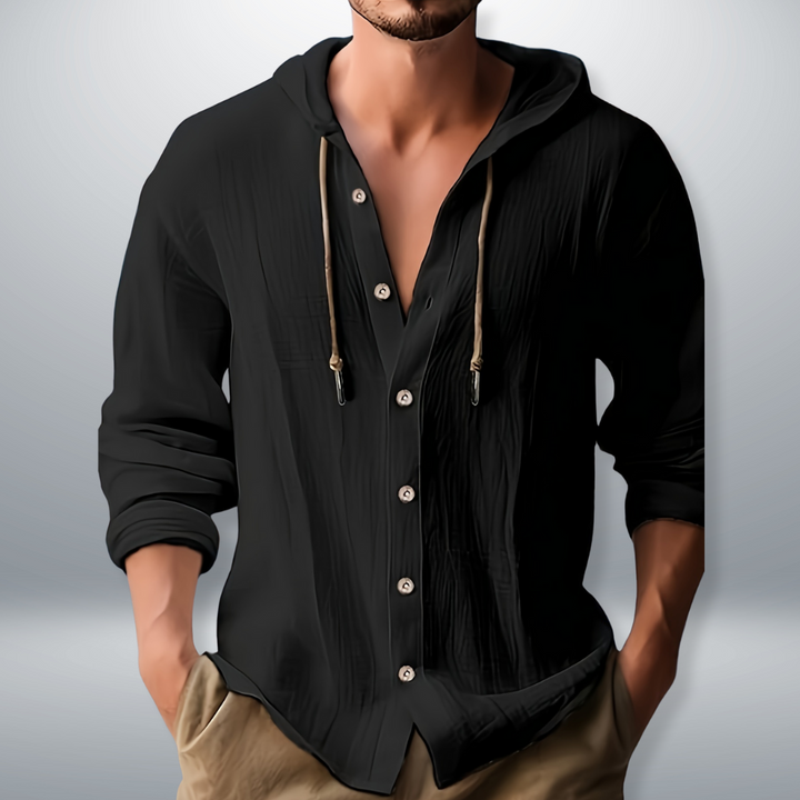 Kevin | Lässiges Kapuzenshirt für Herren mit langen Ärmeln