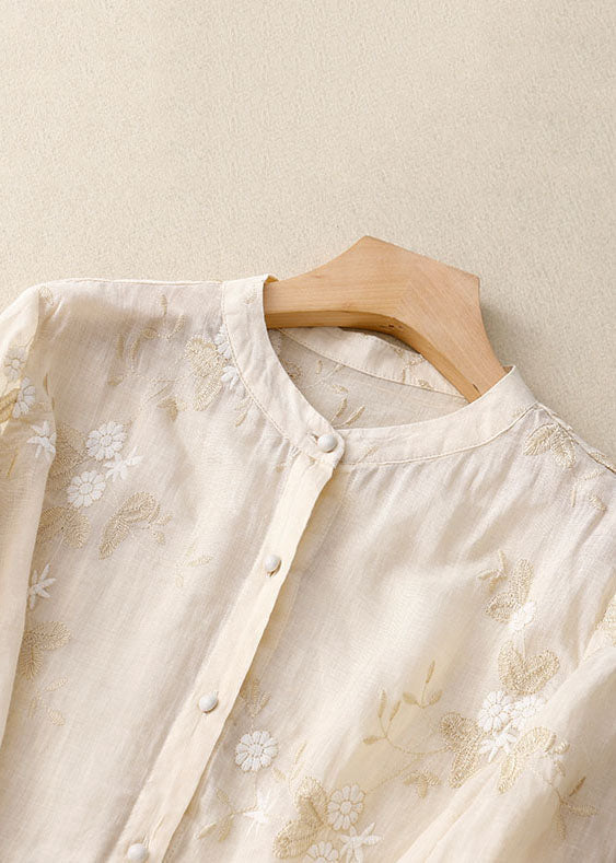Kourtney | Schicke Bluse mit gestickten Akzenten und Blumenmuster