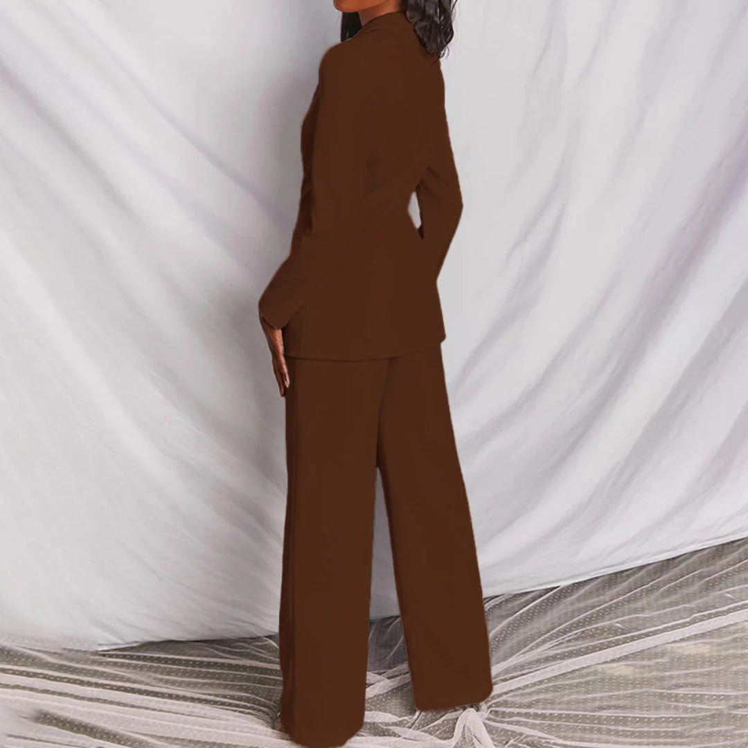 Lucia | Elegantes Set aus Blazer und Hose für Damen mit weiter Passform