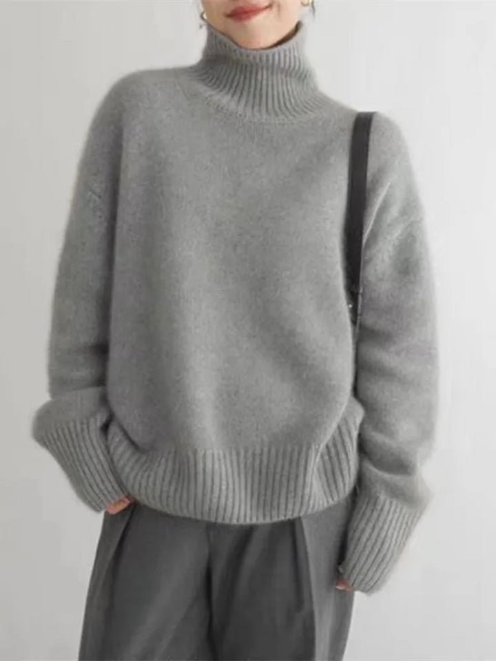 Isabella | Eleganter Rollkragenpullover für Damen mit langen Ärmeln