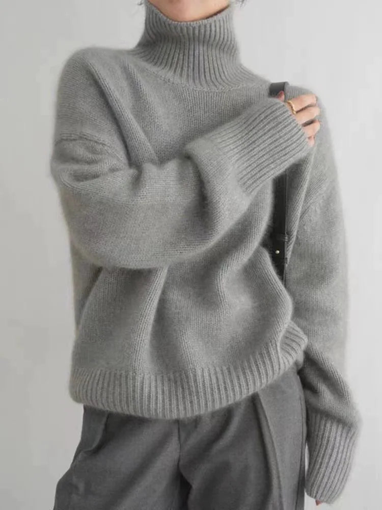 Isabella | Eleganter Rollkragenpullover für Damen mit langen Ärmeln