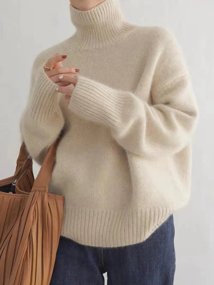 Isabella | Eleganter Rollkragenpullover für Damen mit langen Ärmeln