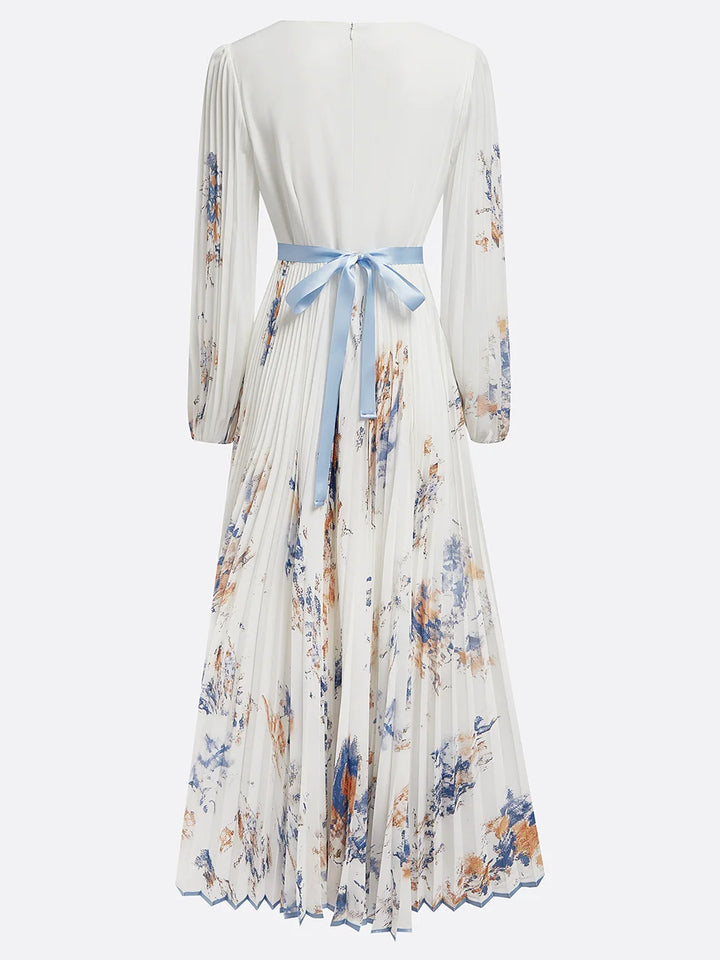 Vicki | Zeitloses Florales Elegantes Midikleid für Damen