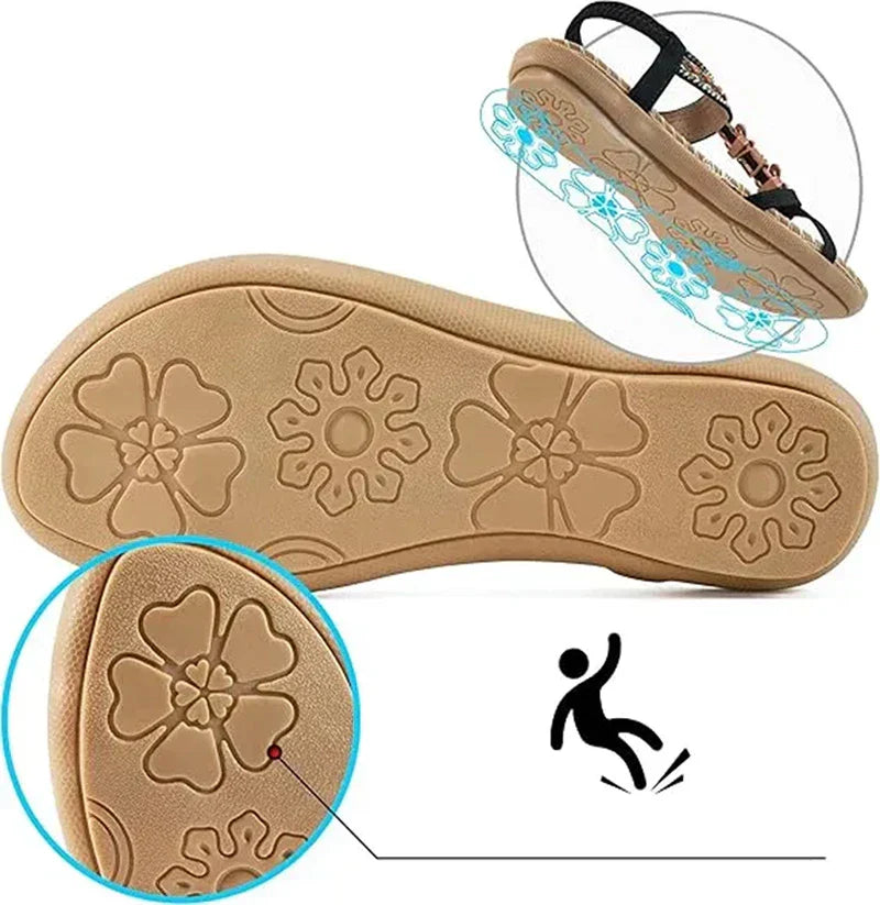 Colella | Elegante Orthopädische Blüten Sandalen für Damen