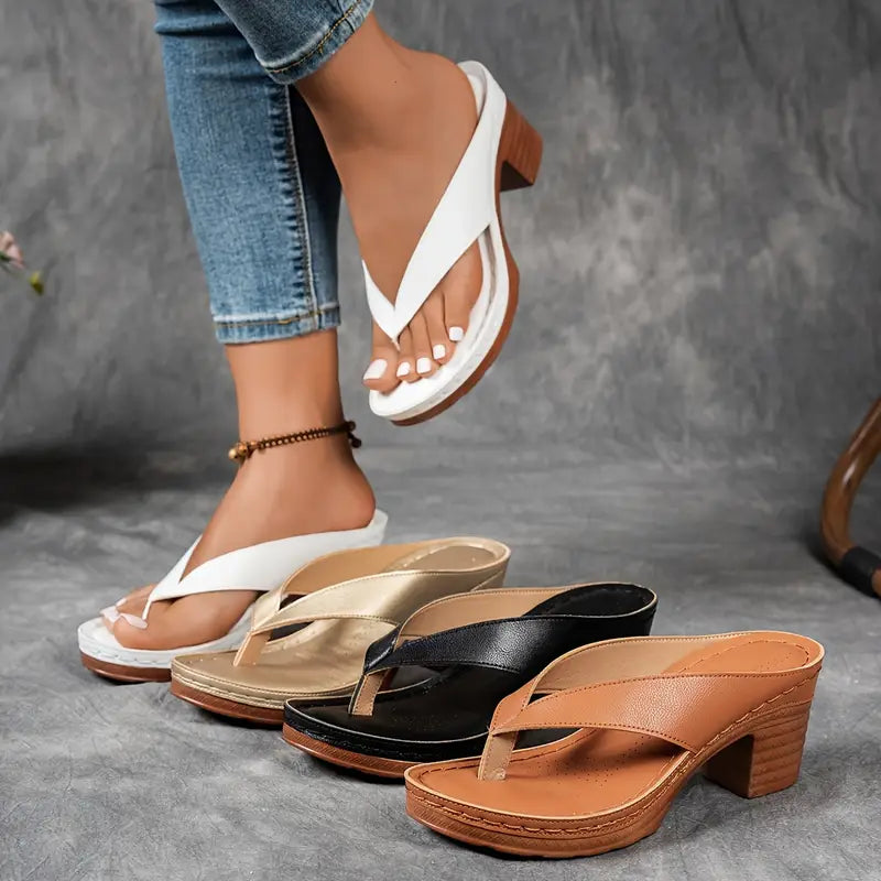 DELACROIX | Schicke Komfortsandalen für Damen mit mittelhohem Absatz