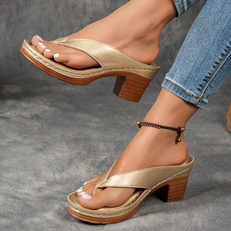 DELACROIX | Schicke Komfortsandalen für Damen mit mittelhohem Absatz