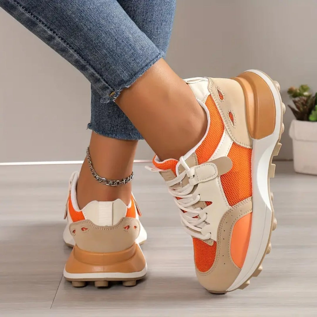 Kathy | Stilvolle orthopädische Turnschuhe für Damen mit flachem Absatz