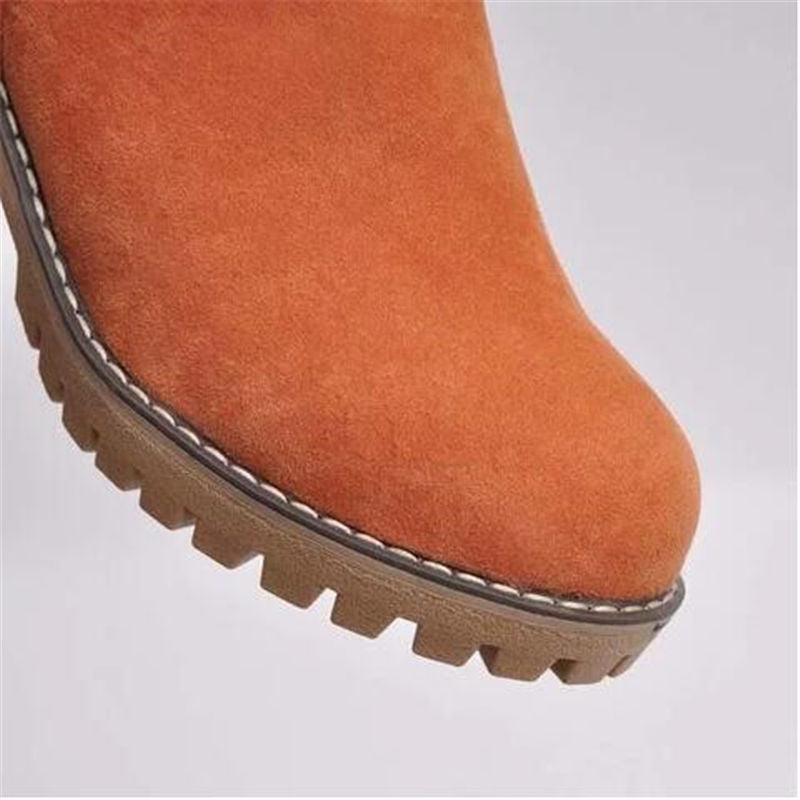 Rosaria | Weich Gefütterte Warme Stiefel für Damen mit niedrigem Absatz