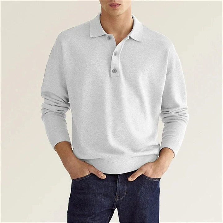 James | Elegantes Herren-Poloshirt mit Langen Ärmeln