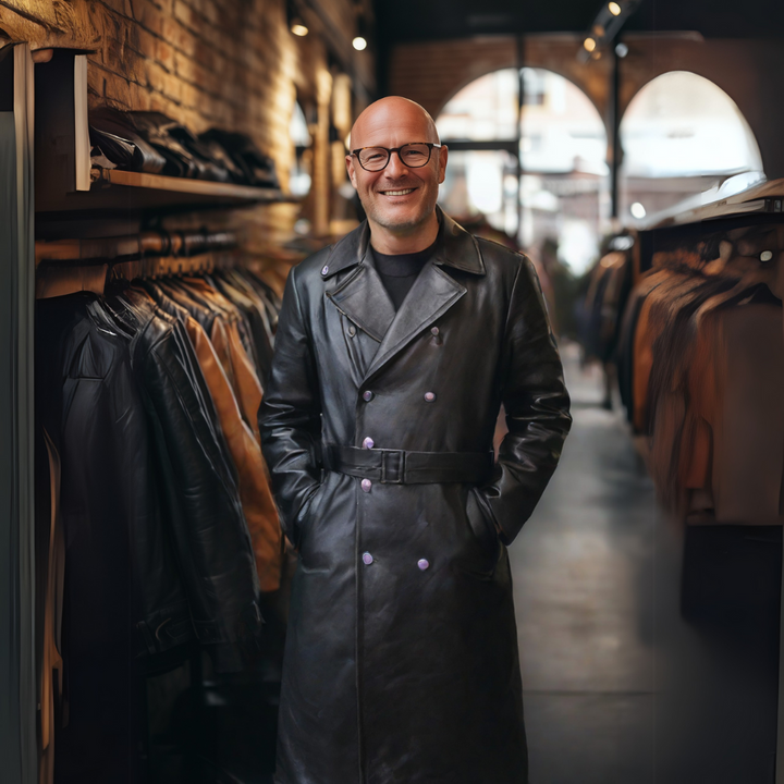 Klassischer Herren-Trenchcoat | Jari mit langen Ärmeln