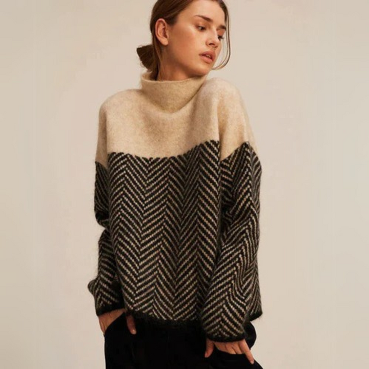 Maeve | Kuscheliger Rollkragenpullover für Damen mit langen Ärmeln
