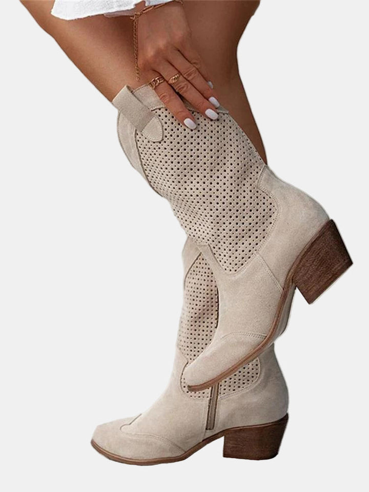 Piper | Perforierte Stiefeletten