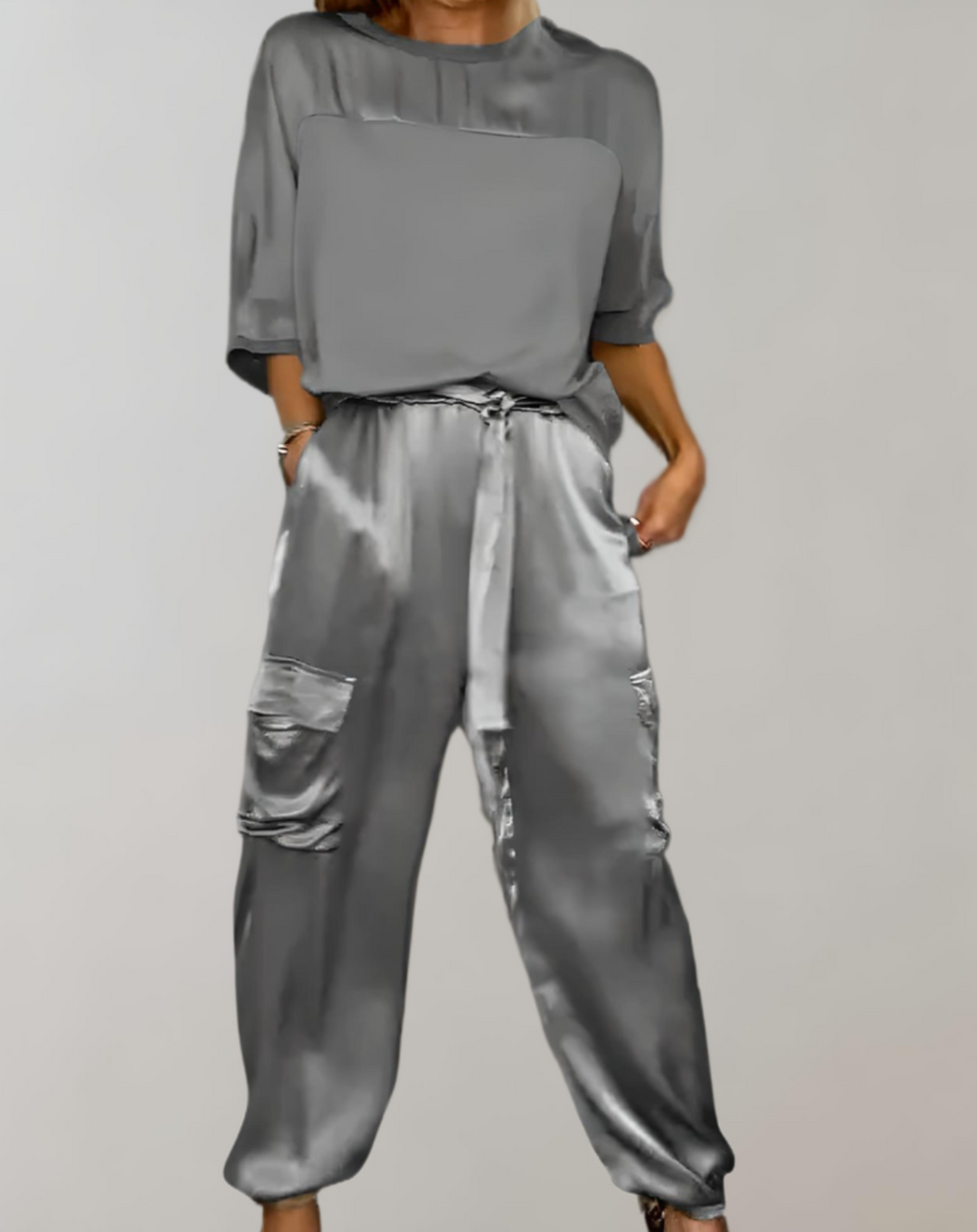 Finley | Seidiges Cargo Lounge Set